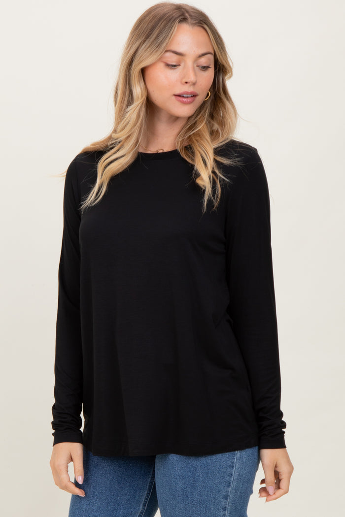 Black Long Sleeve Top