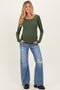 Blue Distressed Open Knee Wide Leg Maternity Jeans