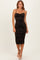 Forest Green Ruching Midi Dress