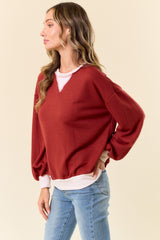 Rust French Terry Sweatshirt