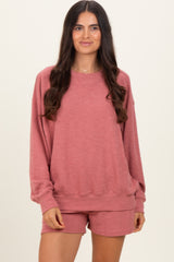 Rose Pullover & Shorts Set
