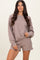Mocha Pullover & Shorts Set