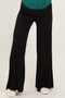 Black Fold Over Waist Maternity Wide Leg Lounge Pants