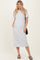 Heather Grey Cotton T-Shirt Midi Dress