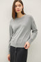 Heather Grey Classic Crew Neck Sweater