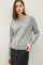 Heather Grey Classic Crew Neck Sweater