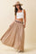 Oatmeal Mesh Maxi Skirt