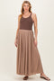 Oatmeal Mesh Maternity Maxi Skirt
