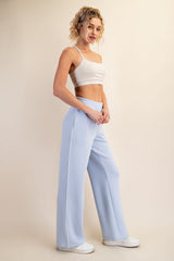 Light Blue Stripe Detail Maternity Lounge Pants