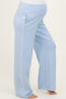 Light Blue Stripe Detail Maternity Lounge Pants