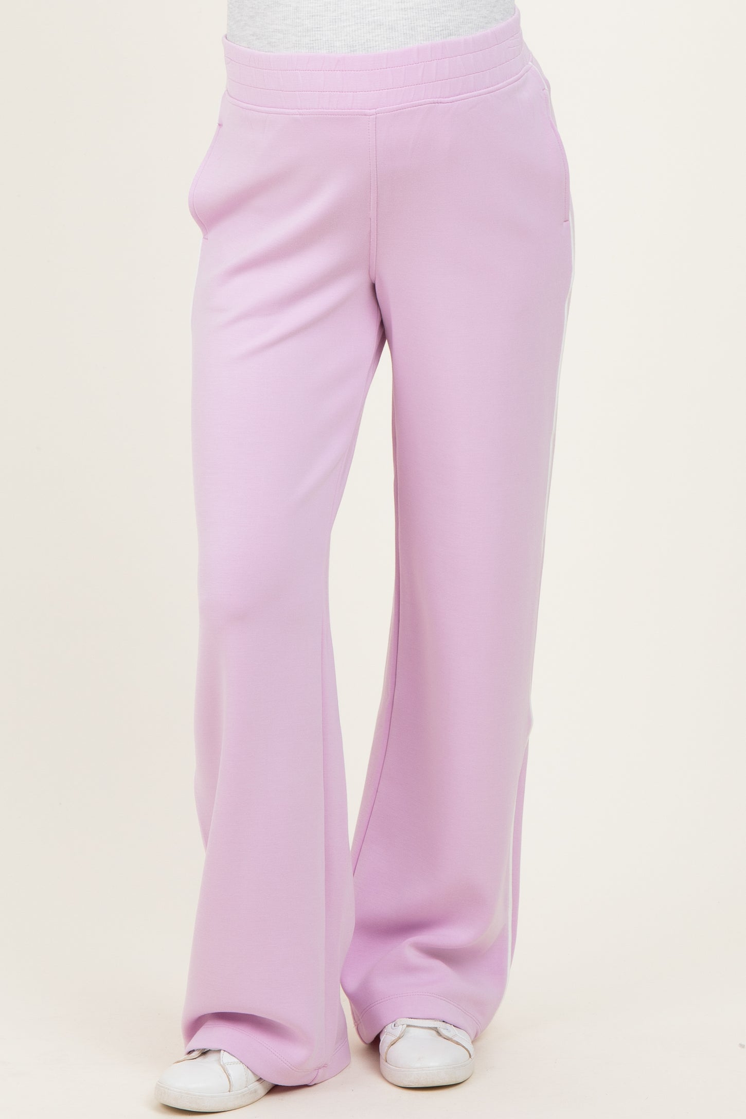 Light Pink Stripe Detail Maternity Lounge Pants