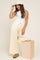 Yellow Mineral Wash Wide Leg Ankle Maternity Pants