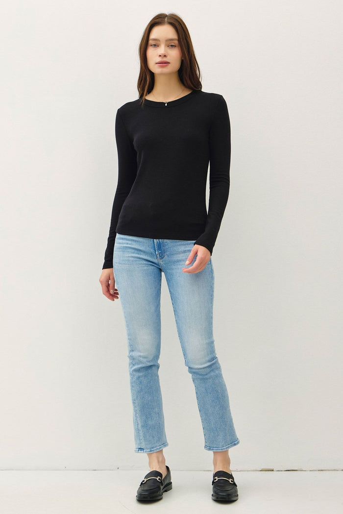Black Long Sleeve Top