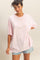 Soft Pink Oversized Mineral Wash T-Shirt