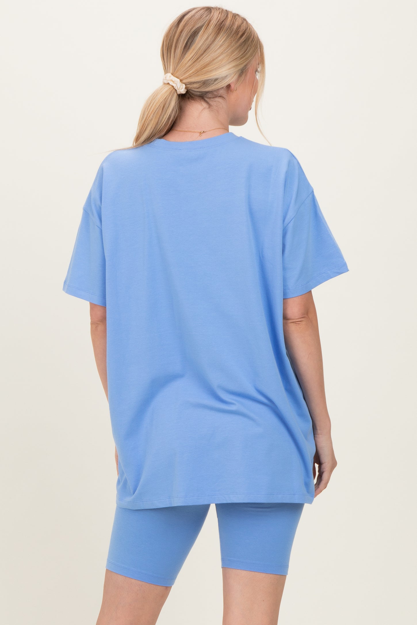 Periwinkle Biker Shorts Set