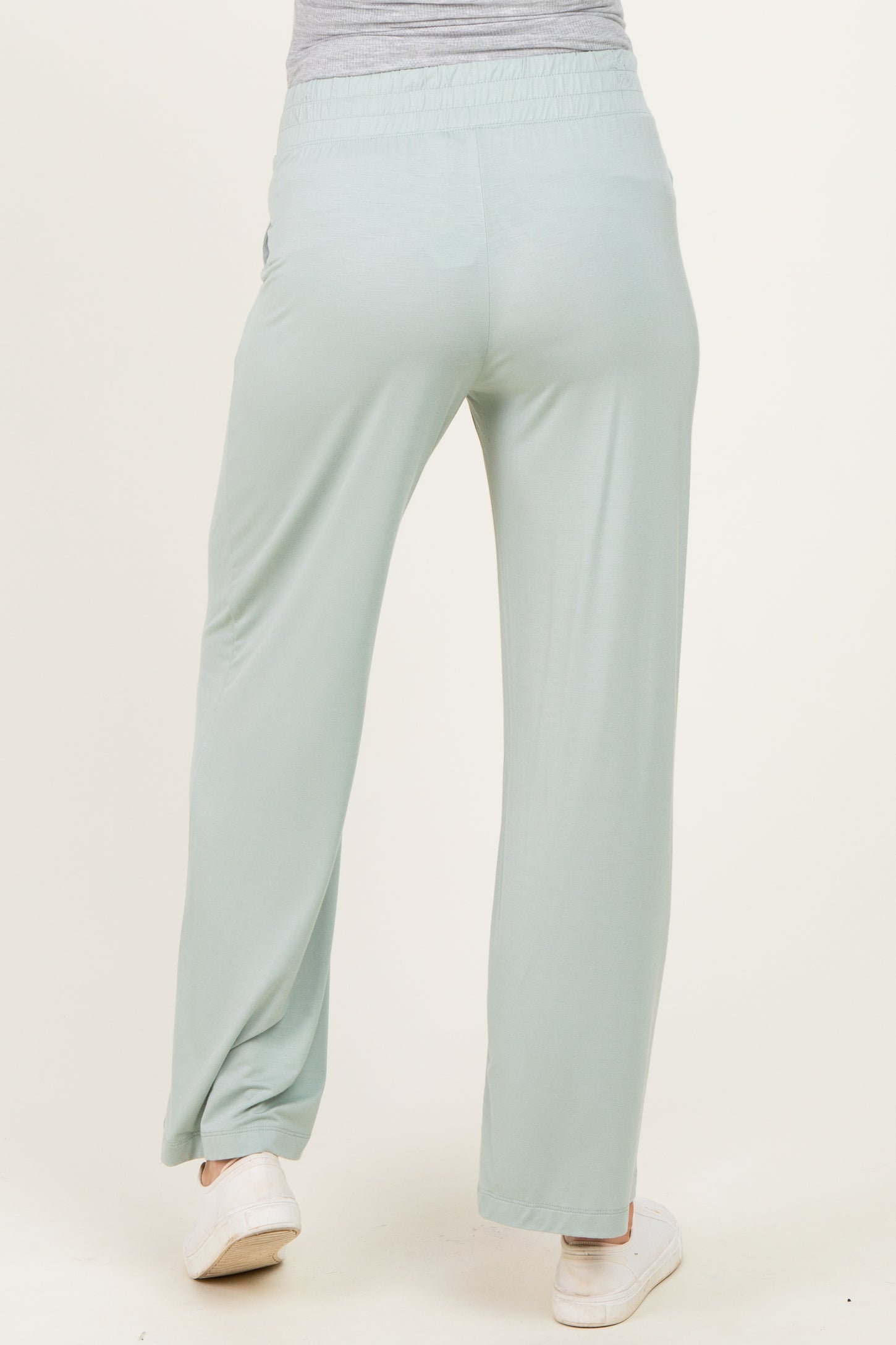 Mint Ankle Wide Leg Maternity Pants