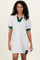 Heather Grey Color Block Zip Front Shift Dress
