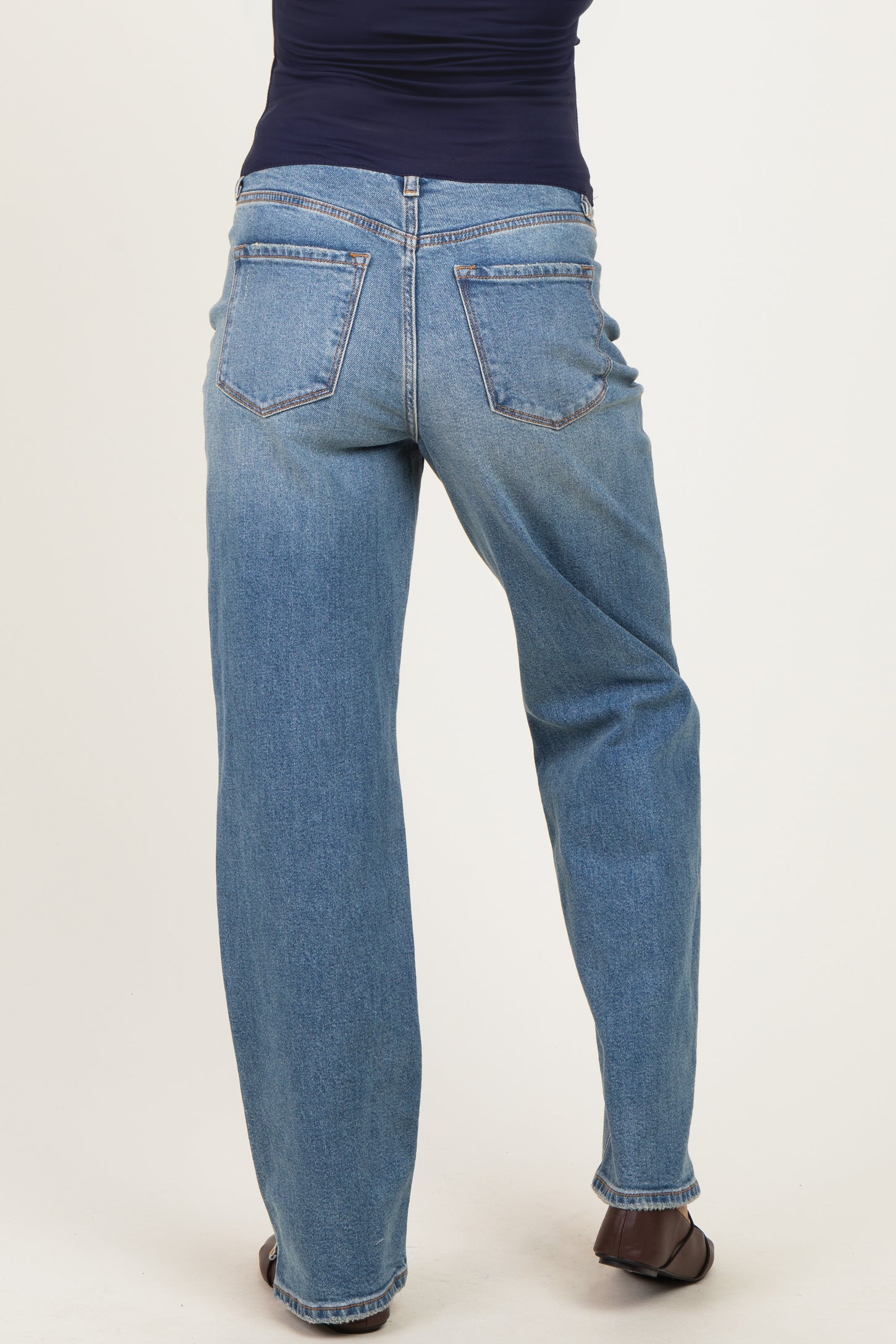 Medium Maternity Dad Jean With Mini Slit