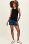 Black Ribbed Knit Maternity Tank Top