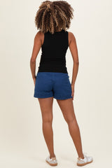 Black Ribbed Knit Maternity Tank Top