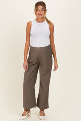 White Ribbed Knit Maternity Tank Top