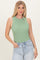 Sage Ribbed Knit Tank Top