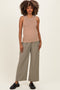 Dark Taupe Ribbed Knit Maternity Tank Top