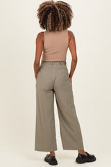 Dark Taupe Ribbed Knit Maternity Tank Top