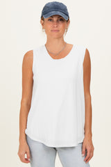 Ivory Double Layer Nursing Tank Top