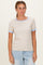 Oatmeal Colorblock Trim Short Sleeve Tee
