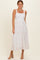 Pink Floral Lace Accent Sleeveless Maxi Dress