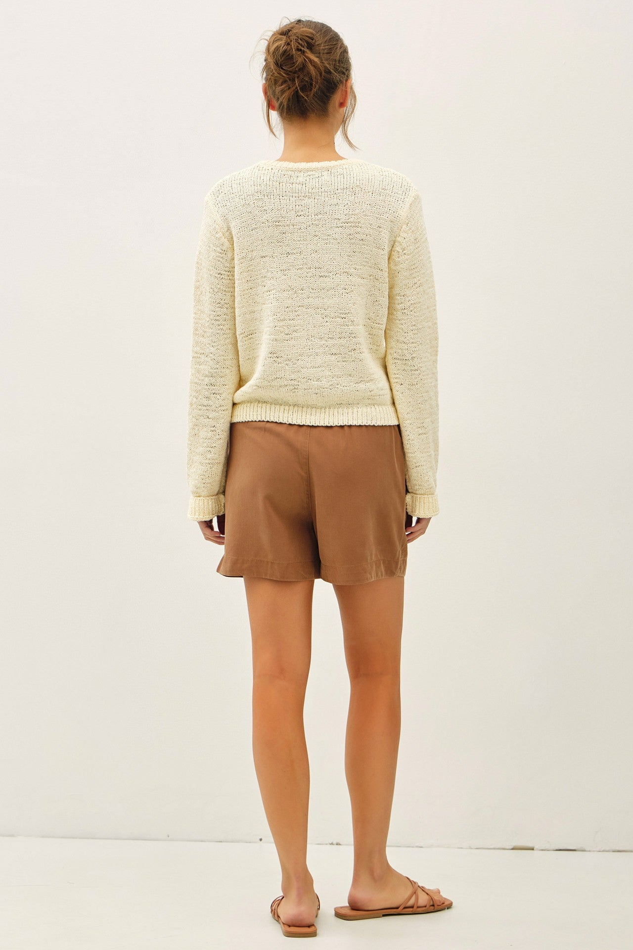 Brown Pull On Short