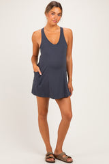 Charcoal Maternity Active Racerback Skortsie