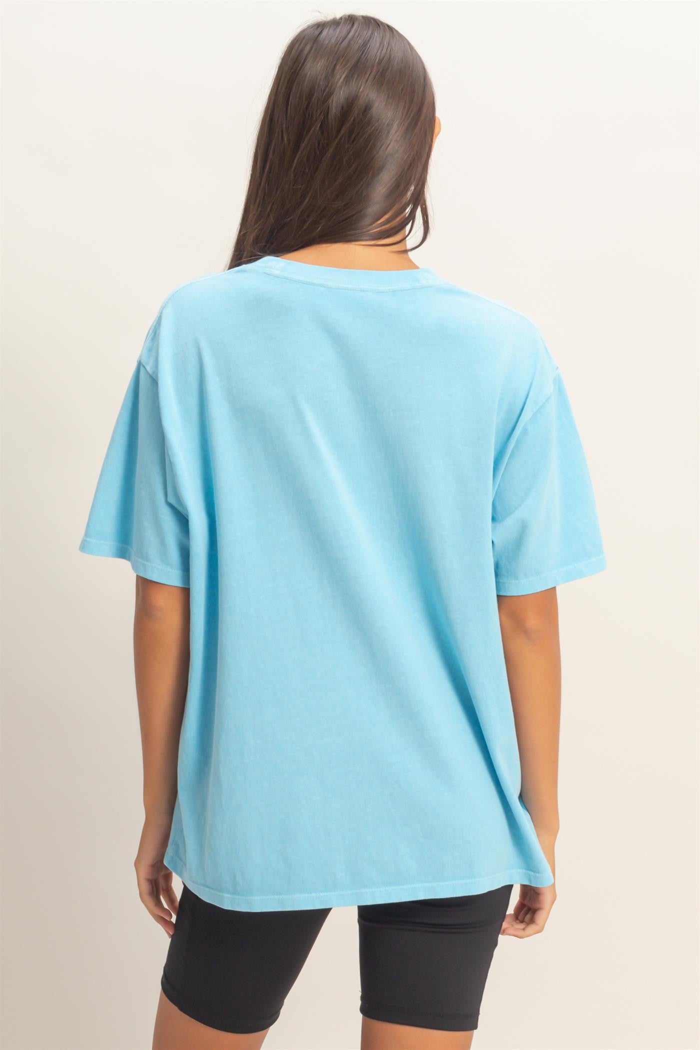 Blue Crew Neck T-Shirt