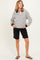 Black Raw Hem Maternity Denim Bermuda Shorts