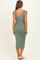 Sea Spray Notch Neckline Maternity Tank Dress