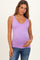 Lavender Sleeveless Fitted Maternity Tank Top