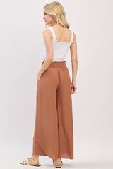 Nutshell Smocked Waistband Wide Leg Pants