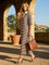 Brown Striped Oversized Polo Dress
