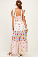 Floral Vintage Garden Tiered Maxi Dress