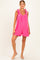 Pink Gingham Shoulder Strap Maternity Romper