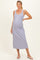 Lavender Cable Knit Sleeveless Maternity Midi Dress