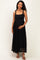 Black Sleeveless Lace Maternity Maxi Dress
