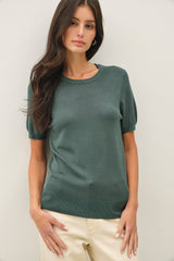 Hunter Basic Short Sleeve Maternity Sweater Top