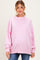 Light Pink Oversized High Neck Maternity Sweatshirt
