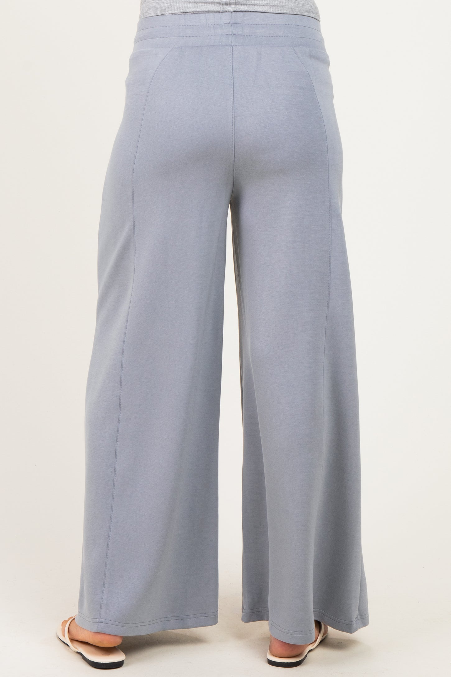 Grey Drawstring Maternity Lounge Pants