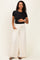 Cream Drawstring Maternity Lounge Pants