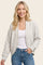 Oatmeal French Terry Shrug Cardigan