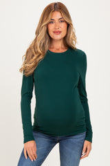 Emerald Long Sleeve Maternity Top
