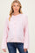 Light Pink Long Sleeve Crew Neck Maternity Cardigan